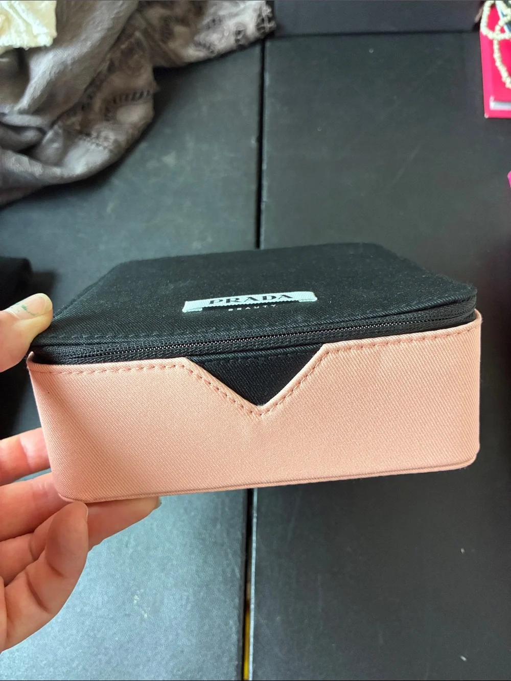 Prada Beauty Empty Toiletry Zip Pouch NWT